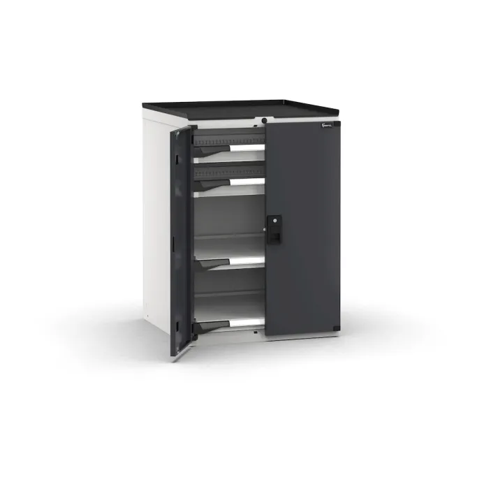 Fami - Armadio con porte con 2 cassetti 2x75 2xPE
