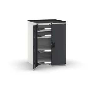 Fami - Armadio con porte con 2 cassetti 2x75 2xPE