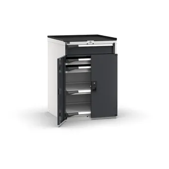 Fami - Armadio con porte con 3 cassetti 1x125 2x75 2xPE