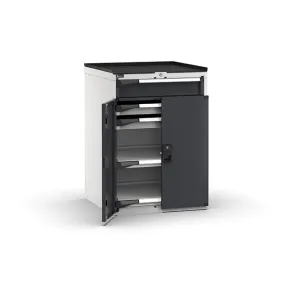 Fami - Armadio con porte con 3 cassetti 1x125 2x75 2xPE