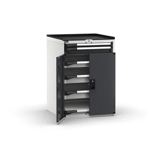Fami - Armadio con porte con 5 cassetti 1x50 2x75 2x100 1xPE