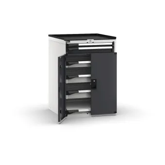 Fami - Armadio con porte con 5 cassetti 1x50 2x75 2x100 1xPE