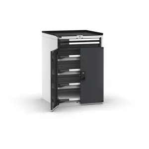 Fami - Armadio con porte con 5 cassetti 1x50 4x75 1xPE