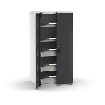 Fami - Armadio con porte con 5 cassetti 2x75 3x150