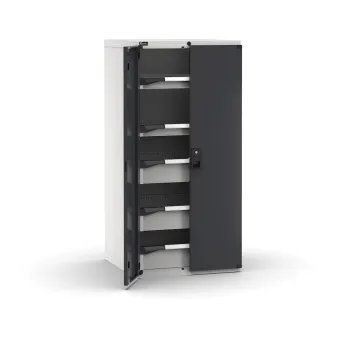 Fami - Armadio con porte con 5 cassetti 2x75 3x150