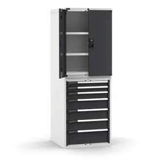 Fami - Armadio con porte con 7 cassetti 3xPR 2x75 1x100 3x150 1x200