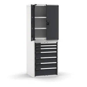 Fami - Armadio con porte con 7 cassetti 3xPR 2x75 1x100 3x150 1x200