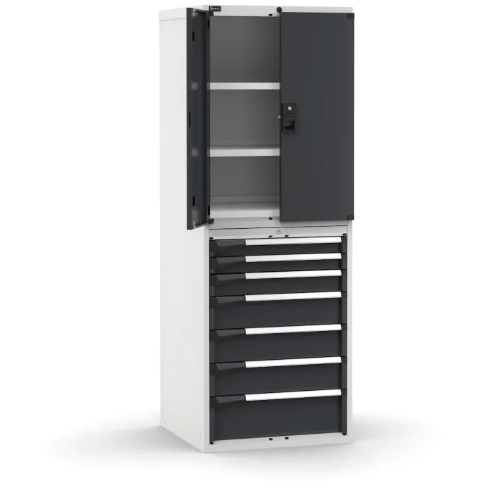 Fami - Armadio con porte con 7 cassetti 3xPR 2x75 1x100 3x150 1x200