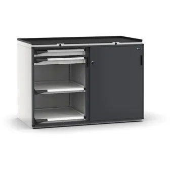 Fami - Armadio con porte scorrevoli con 4 cassetti 4x75 4xPE