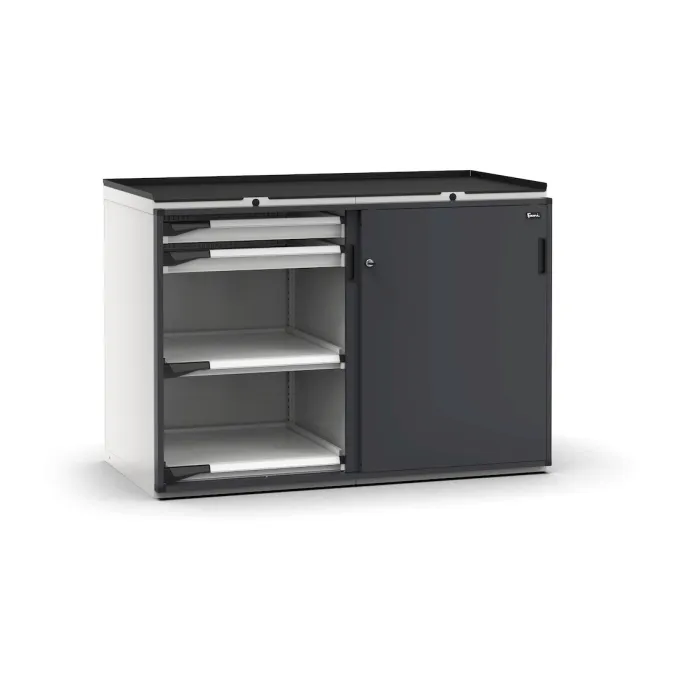 Fami - Armadio con porte scorrevoli con 4 cassetti 4x75 4xPE