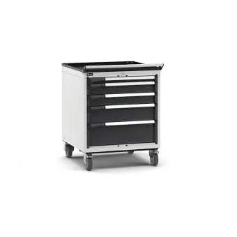 Fami - Armadio con ruote con 5 cassetti 1x50 2x100 1x150 1x200