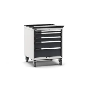 Fami - Armadio con ruote con 5 cassetti 1x50 2x100 1x150 1x200
