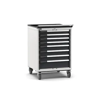 Fami - Armadio con ruote con 8 cassetti 4x75 3x100 1x150