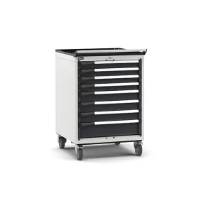 Fami - Armadio con ruote con 8 cassetti 4x75 3x100 1x150