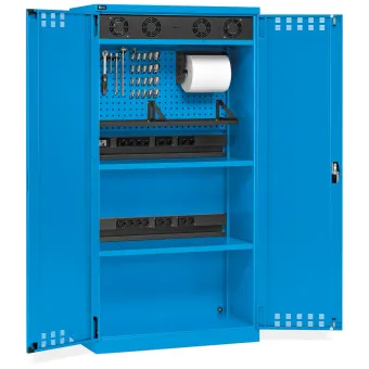 Fami - Armadio con porte a battente fessurate