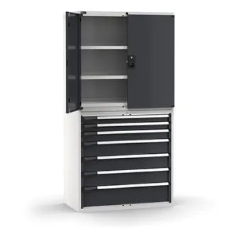 Fami - Armadio con porte con 7 cassetti 3xPR 2x75 1x100 3x150 1x200