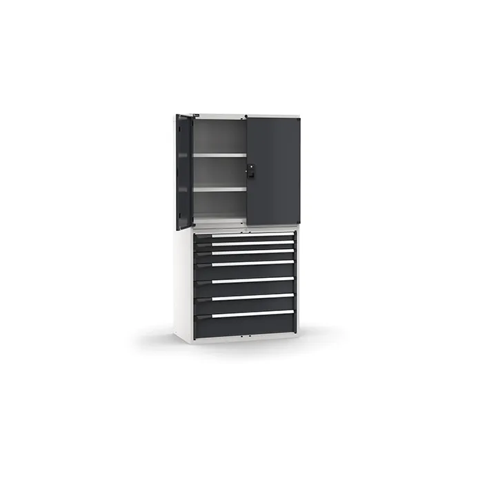 Fami - Armadio con porte con 7 cassetti 3xPR 2x75 1x100 3x150 1x200