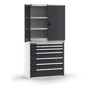 Fami - Armadio con porte con 7 cassetti 3xPR 2x75 1x100 3x150 1x200