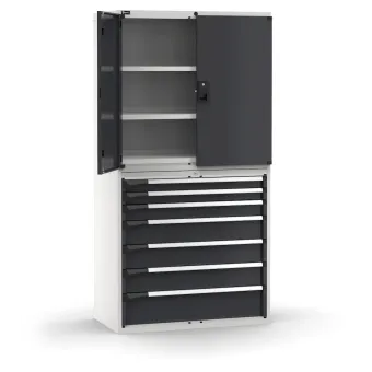 Fami - Armadio con porte con 7 cassetti 3xPR 2x75 1x100 3x150 1x200