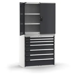 Fami - Armadio con porte con 7 cassetti 3xPR 2x75 1x100 3x150 1x200