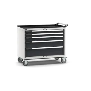 Fami - Armadio con ruote con 5 cassetti 2x75 1x100 1x150 1x200