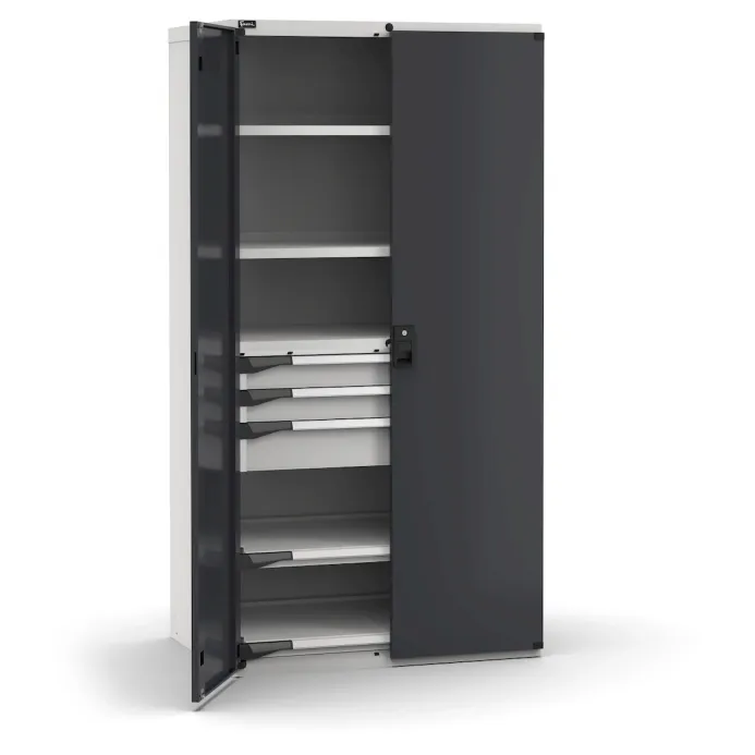 Fami - Armadio con porte con 3 cassetti 2xPR 2x100 1x150 2xPE
