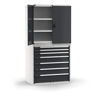 Fami - Armadio con porte con 7 cassetti 3xPR 2x75 1x100 3x150 1x200