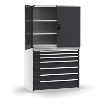 Fami - Armadio con porte con 7 cassetti 3xPR 2x75 1x100 3x150 1x200