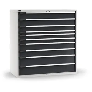 Fami - Armadio con 10 cassetti 2x150 1x125 1x75 2x100 2x150 2x200