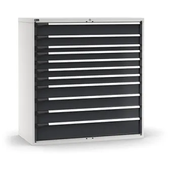 Fami - Armadio con 11 cassetti 1x150 1x125 1x75 4x100 3x150 1x200