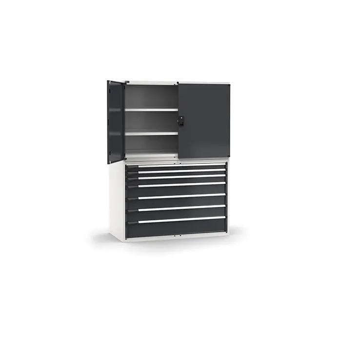 Fami - Armadio con porte con 7 cassetti 3xPR 2x75 1x100 3x150 1x200
