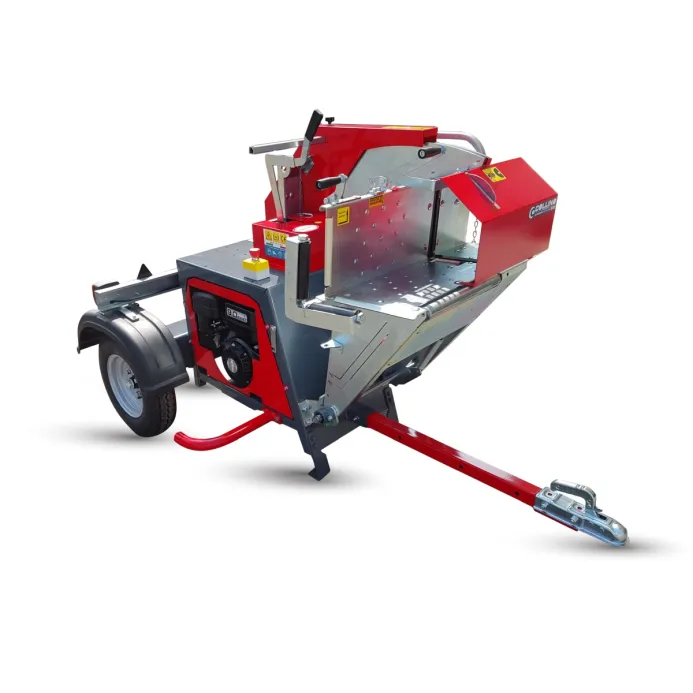 Collino - Sega circolare forestale SCM73MS-ST con motore a scoppio 9HP e gancio traino, taglio massimo del legno diametro 28 cm
