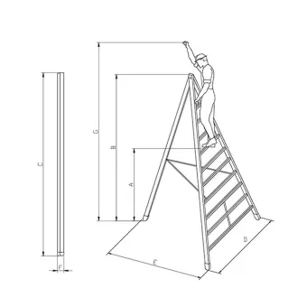 Italscale - Scala d'appoggio per agricoltura AGR 2